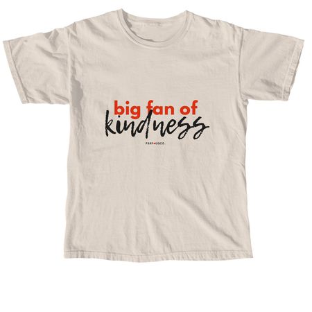 Big Fan of Kindness, a Ivory Comfort Colors Unisex Tee