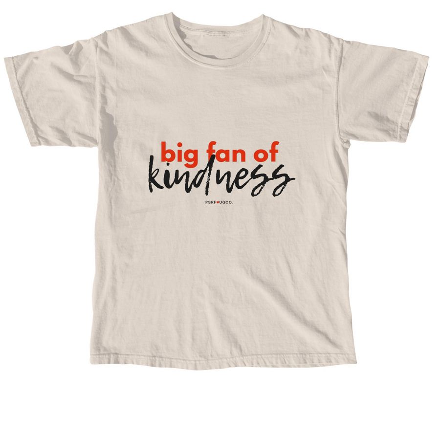 Big Fan of Kindness, a Ivory Comfort Colors Unisex Tee