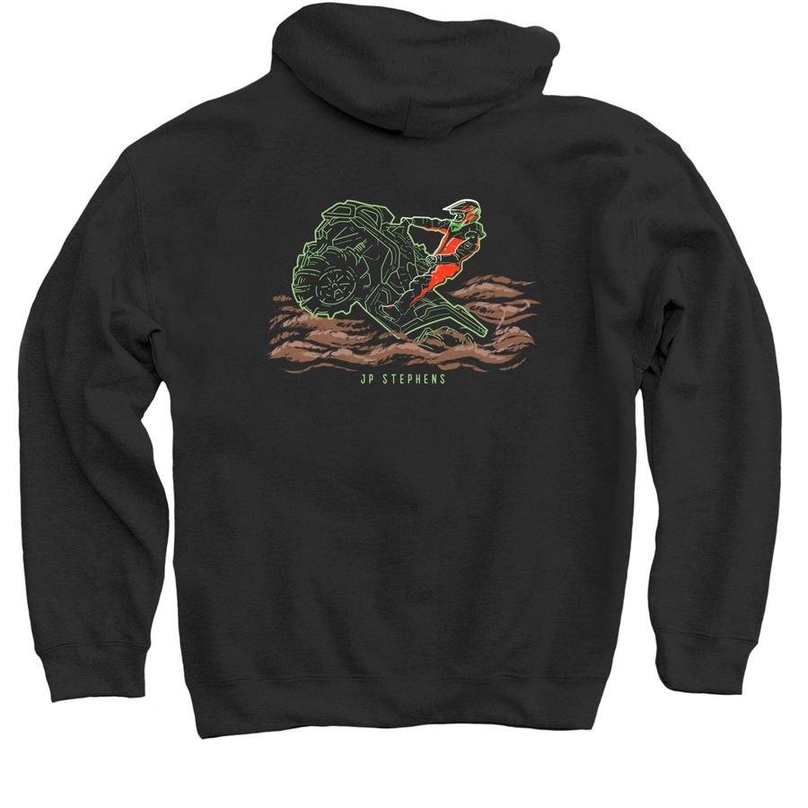 Jp Stephen's Merch Can-Am, a Black Pullover Hoodie (back-view)