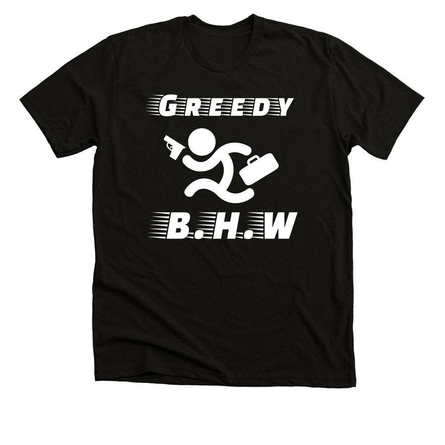 Greedy Collection, a Solid Black Blend Premium Unisex Tee
