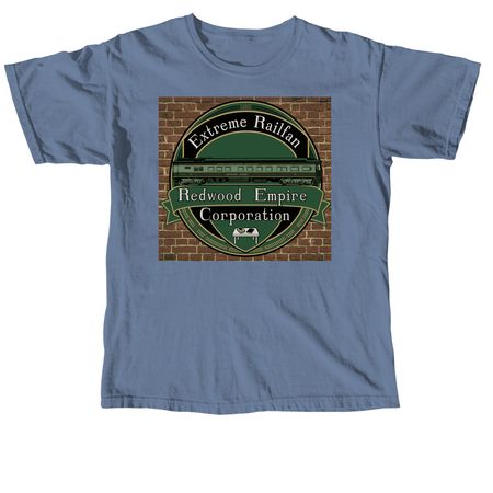 errec logo and america 250, a Blue Jean Comfort Colors Unisex Tee