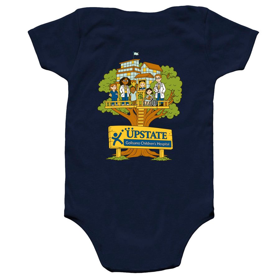 UGCH Onesies, a Navy Infant Onesie (back-view)