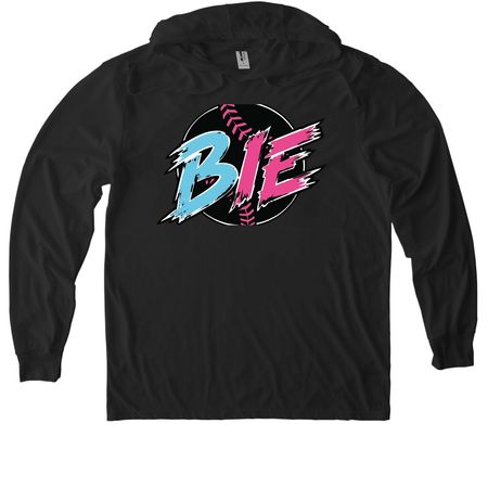 BIE "Extreme Quote" Softball, a Space Black Allmade Eco Triblend Hoodie Tee