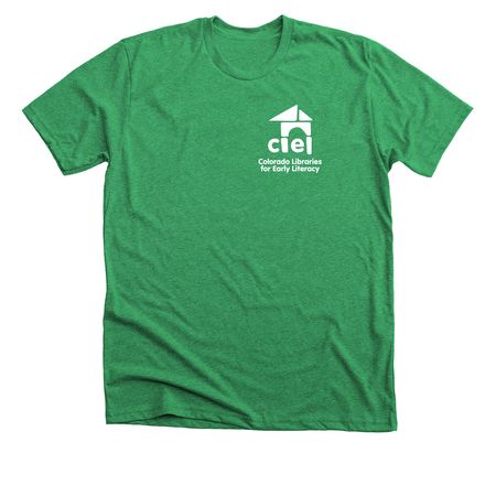 CLEL Tee (white logo), a Heather Kelly Premium Unisex Tee