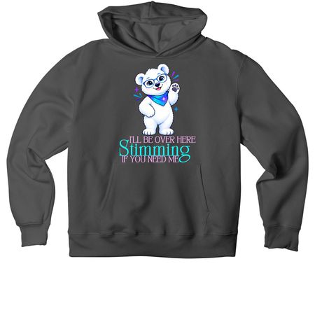 Beary Stimming, a Asphalt Premium Heavyweight Pullover Hoodie