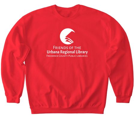 Friends of the Urbana Regional Library (FURL), a Red Softstyle Crewneck Sweatshirt