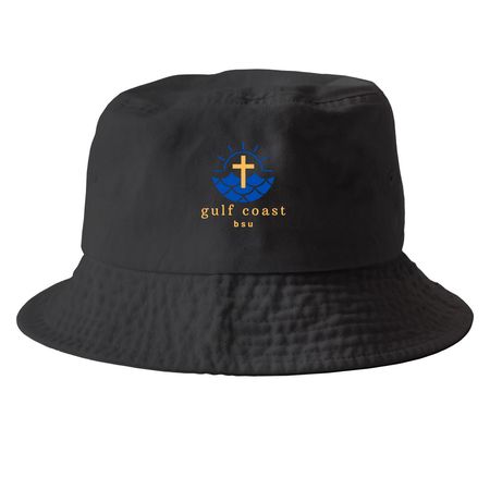 MGCCC BSU Hats, a Black Printed Bucket Hat