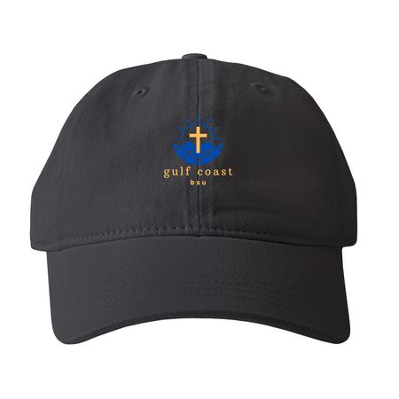 MGCCC BSU Hats, a Black Printed Pigment Dye Baseball Cap