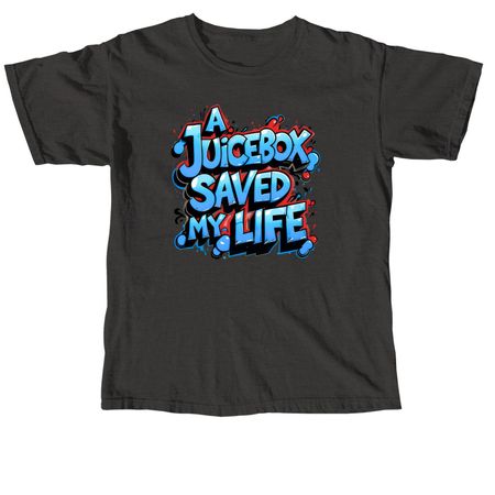 A Juicebox Saved My Life, a Pepper Comfort Colors Unisex Tee