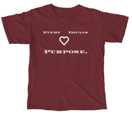 Our Heart=Purpose., a Brick Comfort Colors Unisex Tee