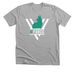 Cult of the Q Tip - V Force, a Athletic Heather Premium Unisex Tee