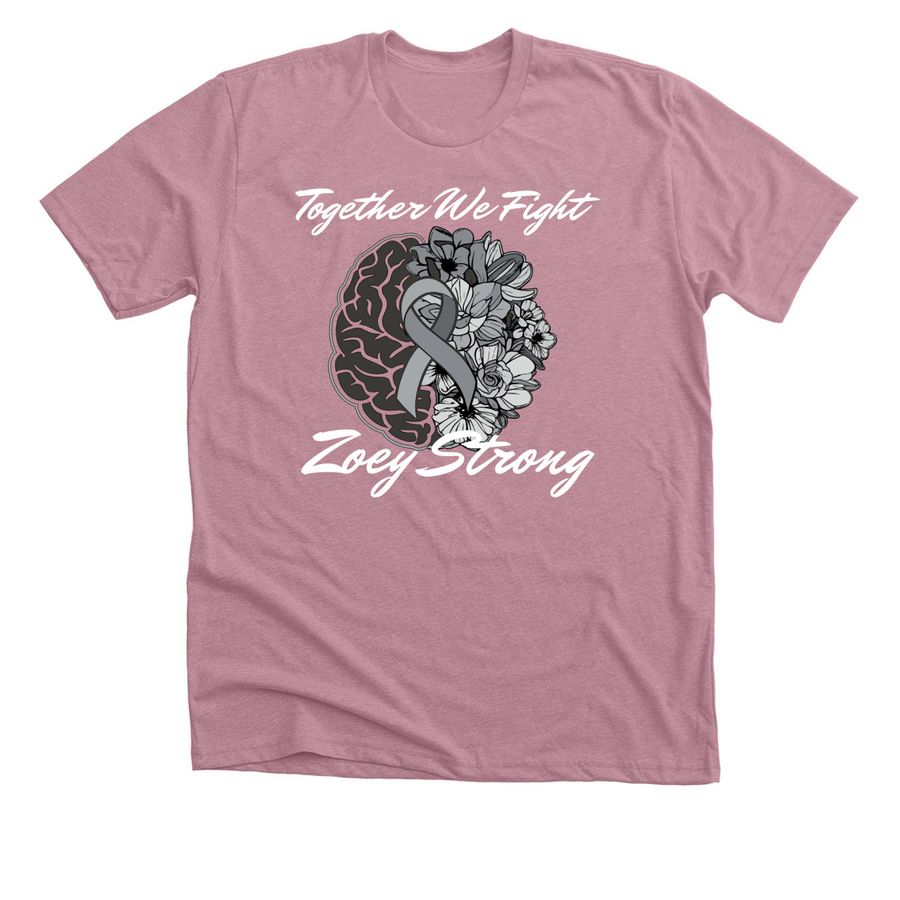 Zoey?s Brain Tumor Fundraiser, a Heather Orchid Premium Unisex Tee