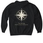 pawFest 2026 Team Shirts, a Black Gildan Softstyle Pullover Hoodie (back-view)