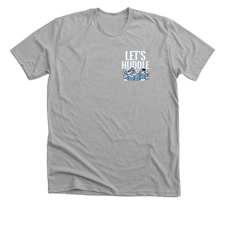 Let's Huddle, a Athletic Heather Premium Unisex Tee