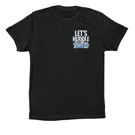 Let's Huddle, a Vintage Black Premium Cotton Tee