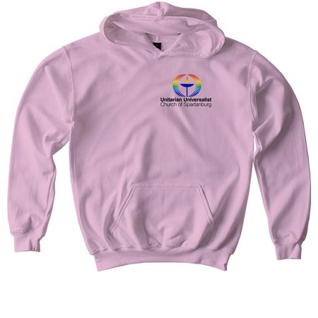 Open to All - Light Colors, a Light Pink Softstyle Youth Pullover Hoodie