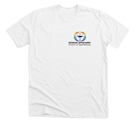 Open to All - Light Colors, a Solid White Blend Premium Unisex Tee