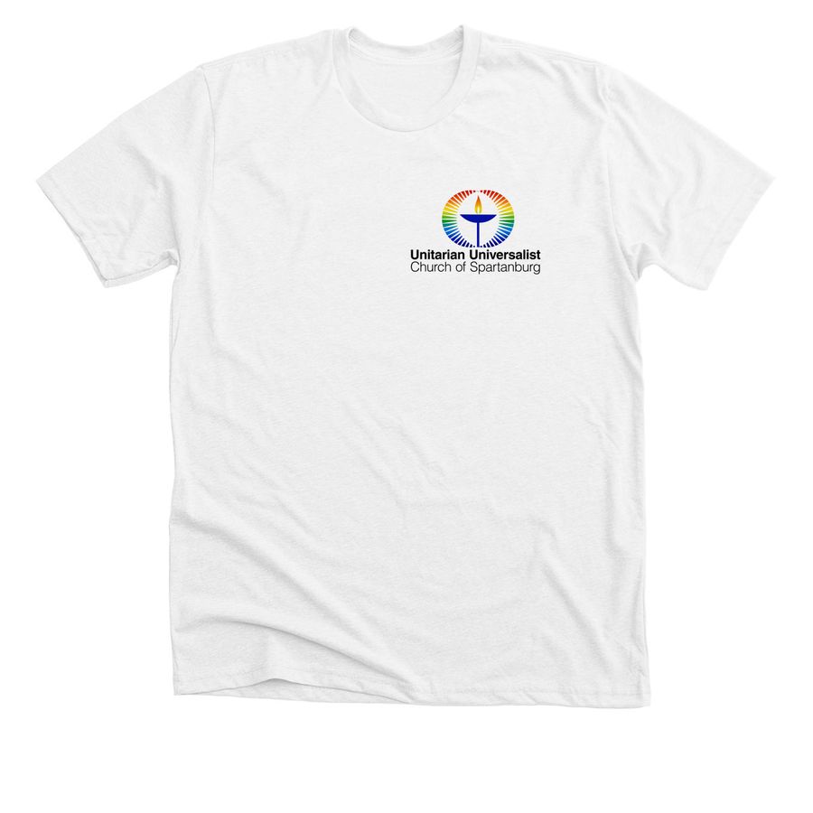 Open to All - Light Colors, a Solid White Blend Premium Unisex Tee