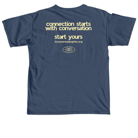 Mental Health Awareness Month - Butter, a Midnight Comfort Colors Unisex Tee (back-view)