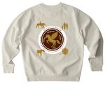 HCR - One Living System Light Collection, a Natural Raw Stanley/Stella Unisex Changer 2.0 Crewneck Sweatshirt (back-view)