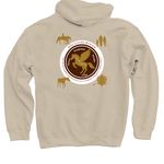 HCR - One Living System Light Collection, a Sand Pullover Hoodie (back-view)