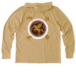 HCR - One Living System Light Collection, a Golden Wheat Allmade Organic Cotton Mineral Dye Hoodie Tee (back-view)
