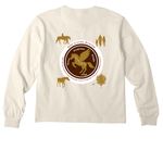 HCR - One Living System Light Collection, a Natural Youth Heavyweight Long Sleeve Tee (back-view)