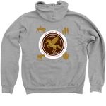 HCR - One Living System Light Collection, a Athletic Heather Zip Up Hoodie (back-view)