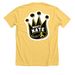 Mighty Nate Sticker Shirt, a Heather Yellow Gold Premium Unisex Tee (back-view)