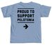Riding For A Cure, a Washed Denim Comfort Colors Unisex Tee (back-view)