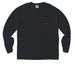 WOOF - We Bark Back Pocket Shirt&nbsp;, a Black Comfort Colors Long Sleeve Pocket Tee