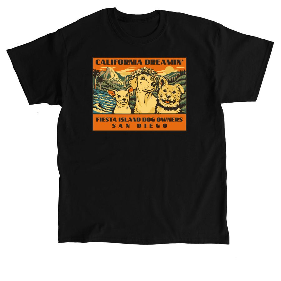 California - FIDO, a Black Classic Unisex Tee