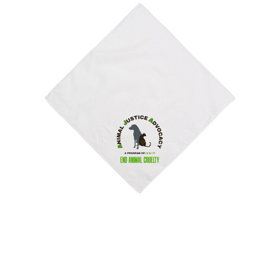 Animal Justice Advocacy, a White Cotton Bandana