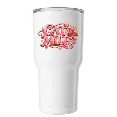 CAT MILF Tumbler, a White Insulated Tumbler