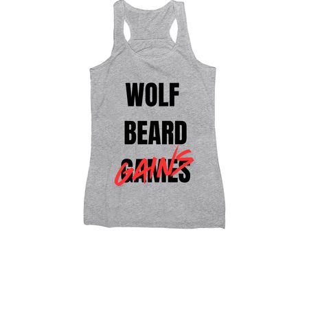 Get your gains on, a Athletic Heather Women's Racerback