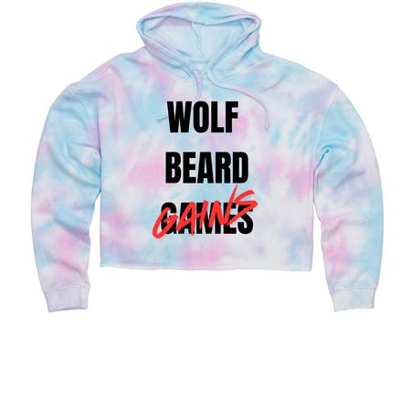 Get your gains on, a Cotton Candy Women?s Tie Dye Cropped Hoodie