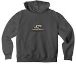 J2GW SPEED SHOP, a Asphalt Premium Heavyweight Pullover Hoodie (back-view)
