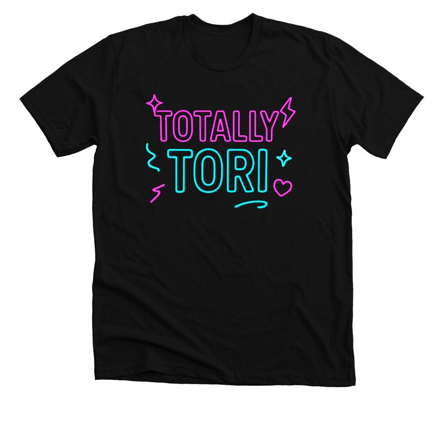 Totally Tori, a Solid Black Blend Premium Unisex Tee