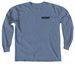 AVZMT with Back Logo, a Blue Jean Comfort Colors Long Sleeve Tee