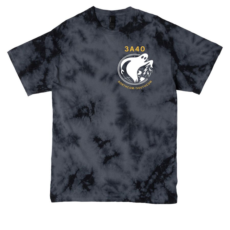 Tie Dye Tee, a Black Crystal Tie Dye Tee