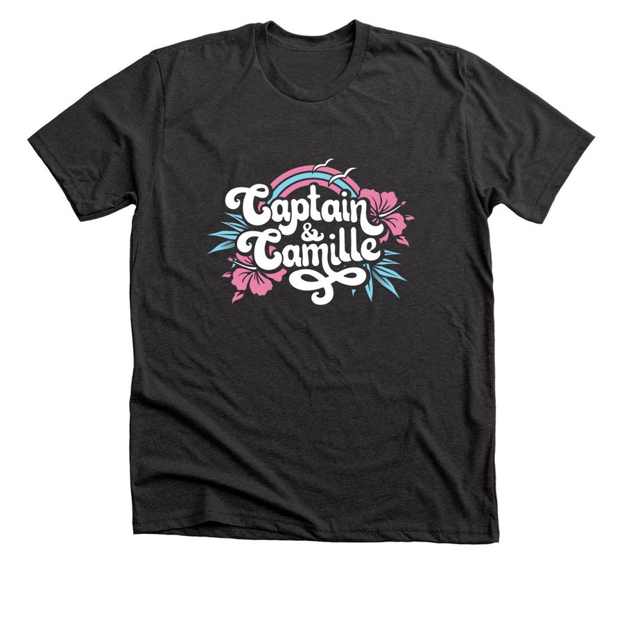 Captain & Camille Summer Tees, a Dark Grey Heather Premium Unisex Tee