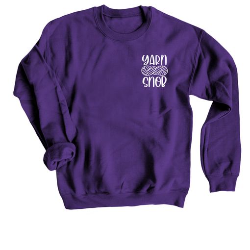 Yarn Snob Purple Sweatshirt