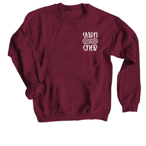 Yarn Snob Maroon Sweatshirt