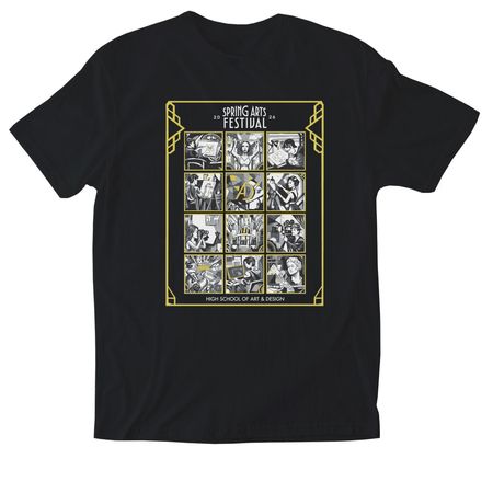 Spring Arts Festival 2026, a Black Softstyle Cotton Tee