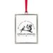 Epsilon Epsilon 80th Anniversary Ornament, a White Silver Portrait Frame Ornament