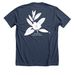 The Flora Store, a Heather Navy Premium Unisex Tee (back-view)