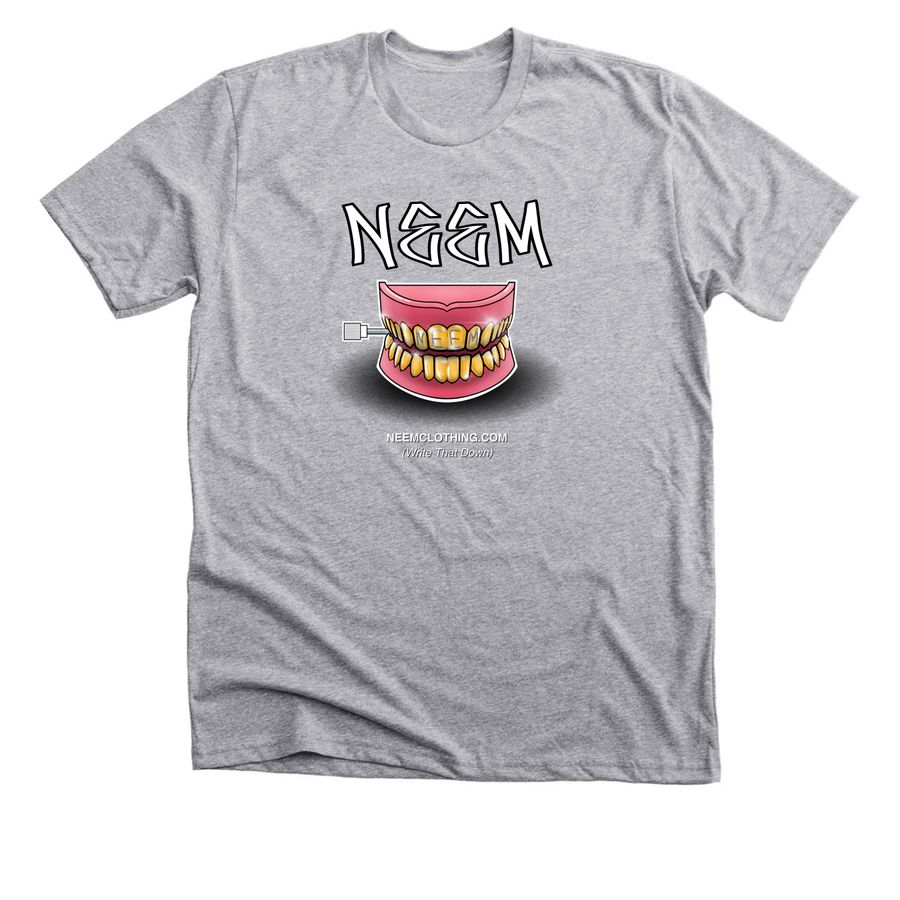Neem Grillz by Daniel Page, a Athletic Heather Premium Unisex Tee