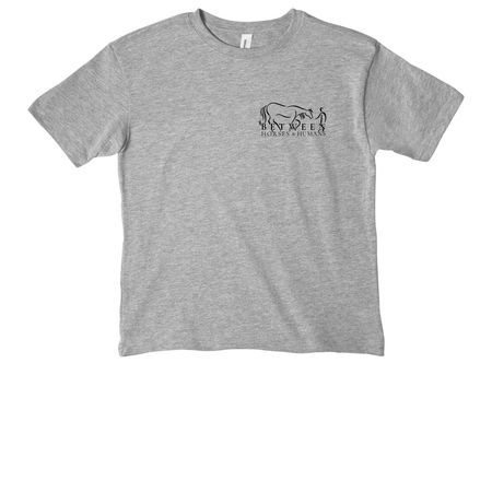 Youth Life Lessons from Horses - Light Colors, a Athletic Heather Youth Heavyweight Tee