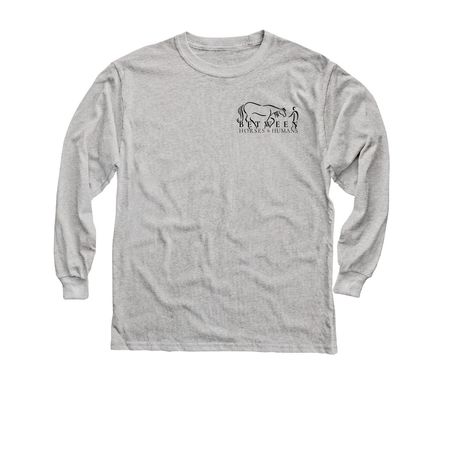Youth Life Lessons from Horses - Light Colors, a Sport Grey Youth Long Sleeve Tee