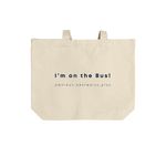 Beep beep tote, a Natural Cotton Canvas Tote Bag (back-view)